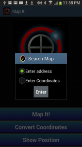 اسکرین شات برنامه Map It!  Address & Coordinates 3