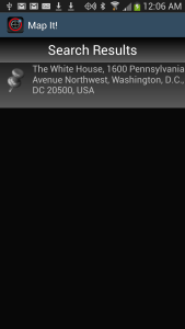 اسکرین شات 5 برنامه Map It!  Address & Coordinates
