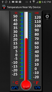 اسکرین شات برنامه Real Mercury Thermometer 1