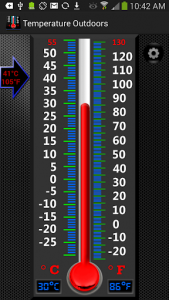 اسکرین شات برنامه Real Mercury Thermometer 6