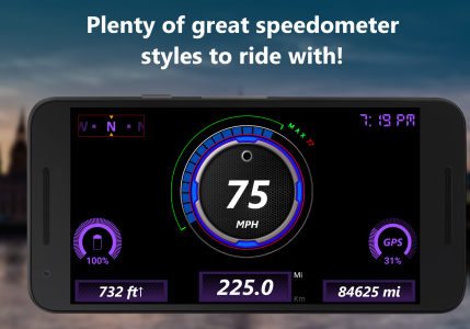 اسکرین شات برنامه DS Speedometer Custom 3