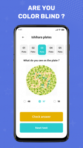 اسکرین شات 1 برنامه Color Blindness Test: Ishihara