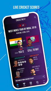 اسکرین شات برنامه CricketNext – Live Score & News 1