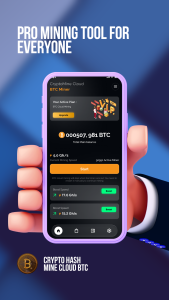 اسکرین شات 2 برنامه Crypto Hash – Mine Cloud BTC