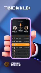 اسکرین شات 4 برنامه Crypto Hash – Mine Cloud BTC