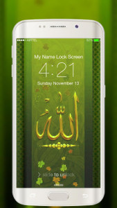 اسکرین شات برنامه Allah Lock Screen 5