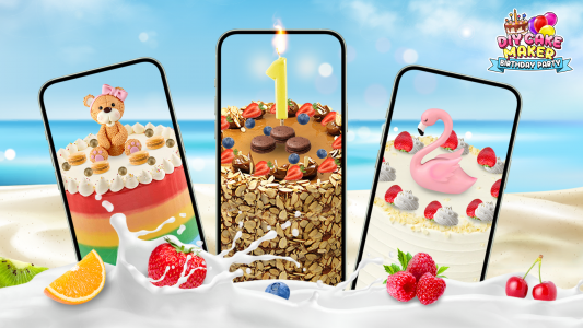 اسکرین شات 1 بازی Cake DIY Maker: Birthday Party