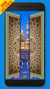اسکرین شات برنامه Mosque Door Lock Screen 2