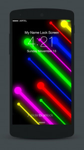 اسکرین شات 3 برنامه Neon Lock Screen