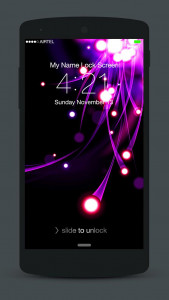 اسکرین شات 5 برنامه Neon Lock Screen