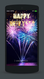 اسکرین شات برنامه New Year Neon 2020 Lock Screen 6