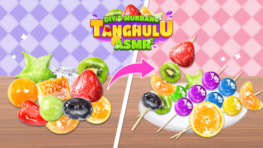 اسکرین شات 4 بازی DIY Tanghulu: Mukbang ASMR