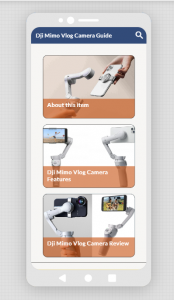 اسکرین شات برنامه Dji Mimo Vlog Camera App Guide 5