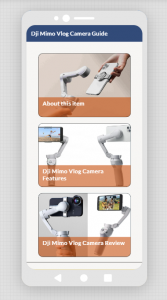 اسکرین شات برنامه Dji Mimo Vlog Camera App Guide 6