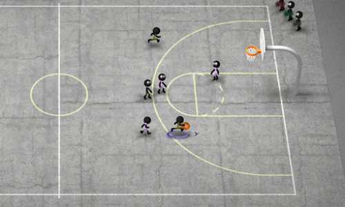 اسکرین شات بازی Stickman Basketball 4