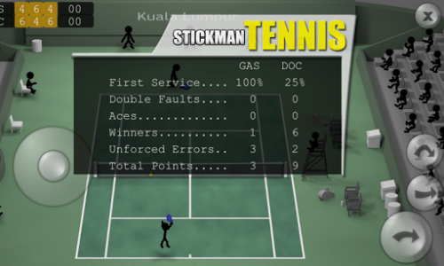 اسکرین شات بازی Stickman Tennis 5