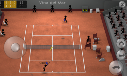 اسکرین شات بازی Stickman Tennis 1
