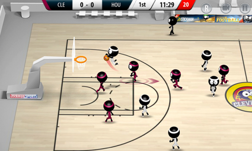 اسکرین شات بازی Stickman Basketball 3D 1