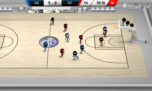 اسکرین شات بازی Stickman Basketball 3D 2