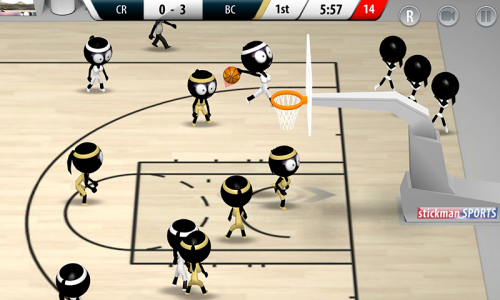 اسکرین شات بازی Stickman Basketball 3D 3