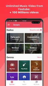 اسکرین شات برنامه Music app: Stream 1