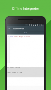 اسکرین شات برنامه Learn Python Offline- Tutorial and Interpreter 2