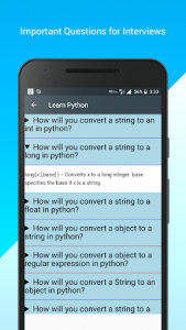 اسکرین شات برنامه Learn Python Offline- Tutorial and Interpreter 8