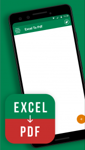 اسکرین شات 1 برنامه Excel to PDF Converter