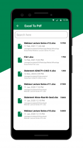 اسکرین شات 3 برنامه Excel to PDF Converter
