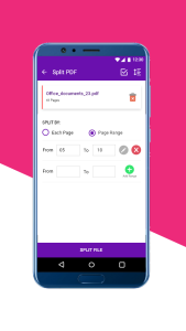 اسکرین شات 4 برنامه PDF Split, Merge, Delete Page
