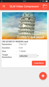 اسکرین شات برنامه DLM Video Compressor 2