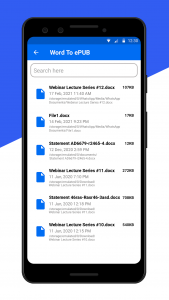 اسکرین شات 3 برنامه Word to ePUB Converter