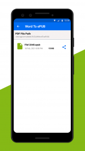 اسکرین شات 4 برنامه Word to ePUB Converter