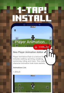 اسکرین شات برنامه Player Animation Addon MCPE 2