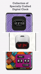اسکرین شات 5 برنامه Custom Clock Live Wallpaper