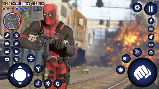 اسکرین شات 2 بازی Miami Rope Hero Spider Game 2