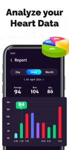 اسکرین شات 5 برنامه Heart Rate Monitor: BPM72™