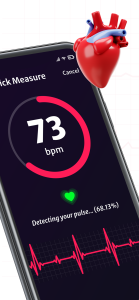 اسکرین شات 3 برنامه Heart Rate Monitor: PulseCheck