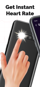 اسکرین شات 2 برنامه Heart Rate Monitor: BPM72™