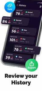 اسکرین شات 6 برنامه Heart Rate Monitor: PulseCheck