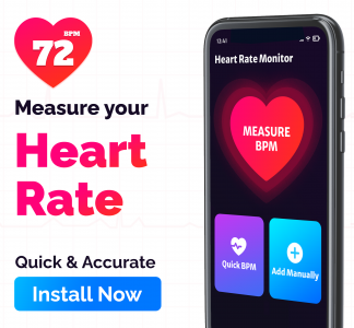 اسکرین شات 1 برنامه Heart Rate Monitor: PulseCheck
