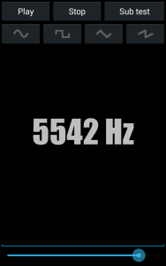 اسکرین شات 2 برنامه Simple tone generator