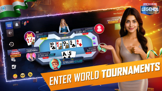 اسکرین شات 1 بازی Texas Holdem - Poker Legends