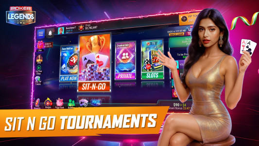 اسکرین شات 2 بازی Texas Holdem - Poker Legends