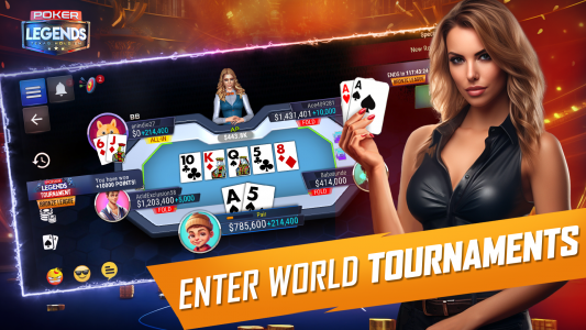 اسکرین شات بازی Texas Holdem - Poker Legends 3
