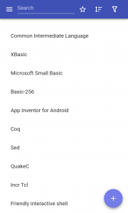 اسکرین شات 1 برنامه Programming languages
