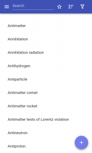 اسکرین شات 1 برنامه Particle physics