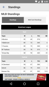 اسکرین شات 5 برنامه Baseball Texas - Rangers News