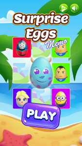 اسکرین شات 1 بازی Surprise Eggs Memory