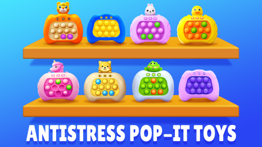 اسکرین شات برنامه Pop It Antistress Fidget Games 1